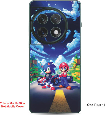 VYBE The Smart Choice One Plus 11 Sonic & Super Mario Embossed Mobile Skin(Blueberry 26)