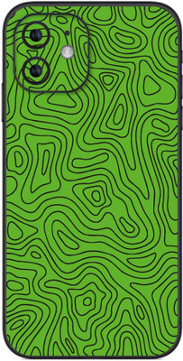 VYBE The Smart Choice iphone 12 Texture green Mobile Skin(Black 275)