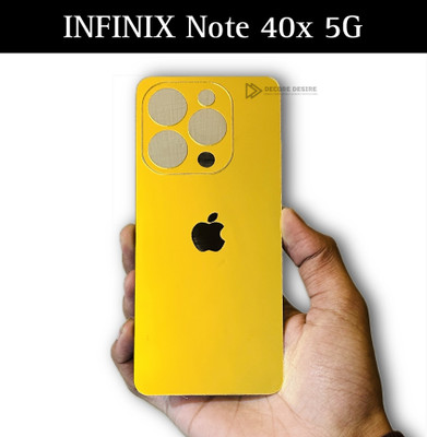 Decore Desire Gold Mobile Skin(Infinix Note 40X 5G to IPH0NE 16 Pro Gold Converter Mobile Back Panel &)