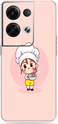 SkinoMania Oppo Reno 8 Pro 5G Mobile Skin(Multicolor Chef Cartoon)