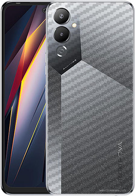 candeal mart Tecno Pova 4 Back skin sticker / Vinyl wrap / Protective film Mobile Skin(Carbon Fiber 3D ,Transparent)