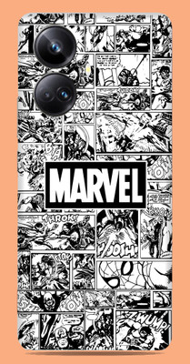 SkinoMania Realme 10 pro + 5g Mobile Skin(B&W Marvel-Comic)