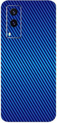 TJ CREATION Vivo V21e, vivo v21e Mobile Skin(Ultra Super Blue Carbon Fiber Skin With High Matte Finish., Mobile Skin (Back+Side+Camera))