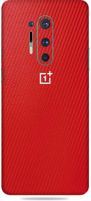 Gizmo Wraps Oneplus 8 Pro, Red Carbon Fiber-1 Mobile Skin(Red)