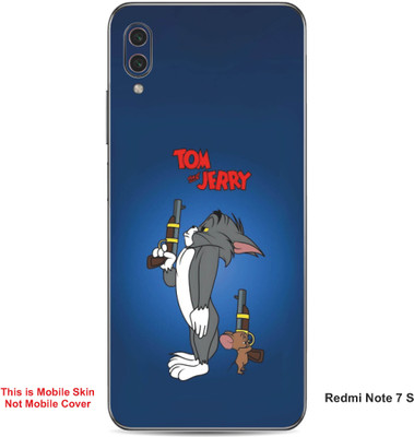 VYBE The Smart Choice Redmi Note 7S Tom & Jerry Embossed Mobile Skin(Fun Blue A1)