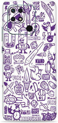 SkinoMania Redmi 10c Mobile Skin(Multicolor Bandits)