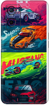 wrap craft OPPO A96 Premium Vinyl Mobile Skin(Multicolor)