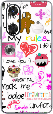 FCS Huawei Enjoy 60 Printed Back skin Mobile Skin(Writing)