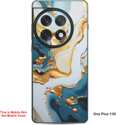 VYBE The Smart Choice One Plus 11R Art Embossed Mobile Skin(Rich Maroon A12)