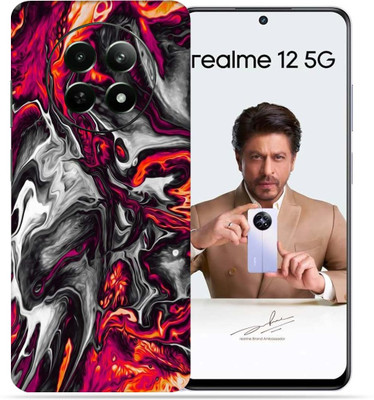 OggyBaba Realme 12 5g Mobile Skin(Colorful Lava)