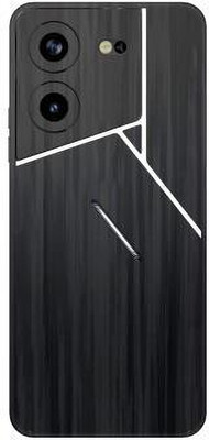 Vcare GadGets Pova 5 Pro (5G) Mobile Skin(Black & Grey)