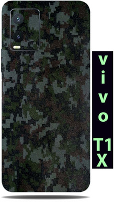 BugguSkin Vivo T1x Mobile Skin(Ultra Super Camouflage Military Digital Skin With High Matte Finish.)