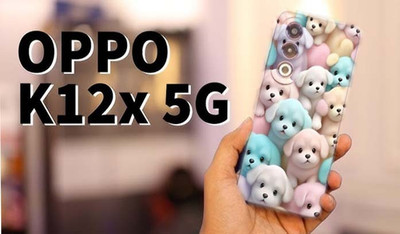 BugguSkin OPPO K12x 5G Mobile Skin(Ulltra Super Cute Pups Skin With High Matte Finish., Mobile Skin (Back+Side+Camera))