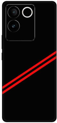 Vcare GadGets Tilt Red Strips Vivo T2 Pro 5G Mobile Skin(Multicolor)