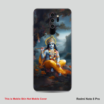 VYBE The Smart Choice Redmi Note 8 Pro Shree Krishna Embossed Mobile Skin(Multicolora033)