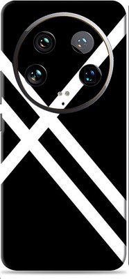 SkinoMania Xiaomi 14 Ultra 5G Premium Vinyl Mobile Skin (Multicolor) Mobile Skin(Cross black line)