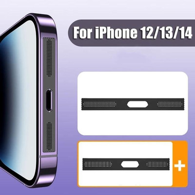 ankSONline Dustproof Net Stickers, iPhone 12, iPhone 12 Mini, iPhone 12 Pro, iPhone 12 Pro Max Mobile Skin(Black)