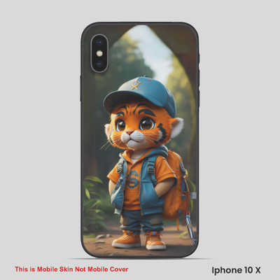 VYBE The Smart Choice iPhone 10X Anime Mobile Skin(Crater Brown 13)