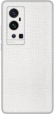 Vcare GadGets Vivo X60 Pro Plus Mobile Skin(White Textured Leather)