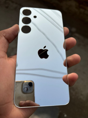 TWUAOP SAMSUNG GALAXY A54 5G MIRROR BACK PANNEL ACRYLIC SHEET APPLE Mobile Skin(Silver)