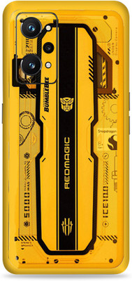 WeCre8 Skin's Realme GT Neo 3T 5G Mobile Skin(Yellow Red Magic Multicolor Mobile Skin With Cleaning Wipe)