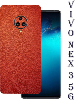 TJ CREATION VIVO NEX 3 5g, vivo nex 3 5g Mobile Skin(Ultra Super Red Leather Skin With High Matte Finish.)