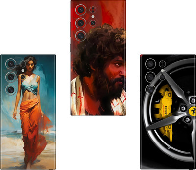 SKINADDA SAMSUNG GALAXY S24 ULTRA 5G(PACK OF 3 skin)Camera&Back Protector Premium Vinyl Mobile Skin(Multicolor)