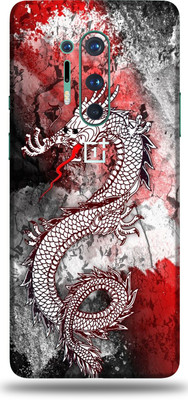 AsSkin Oneplus 8Pro Mobile Skin(White Dragon Skin With Glossy Matte Finish.)