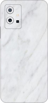Vcare GadGets Marble White 1 vivo T1 5G Mobile Skin(Marble White 1)