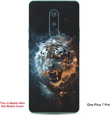 VYBE The Smart Choice One Plus 7 Pro Tiger Embossed Mobile Skin(Congo Brow 22)