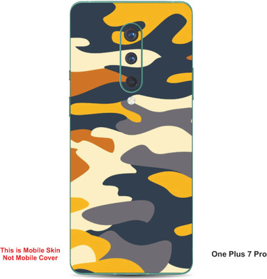 VYBE The Smart Choice One Plus 7 Pro Camouflage Embossed Mobile Skin(Egg White A1)