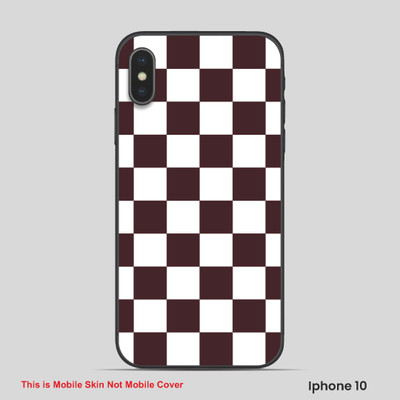 VYBE The Smart Choice iPhone 10 Pattern Mobile Skin(Crater Brown 4)