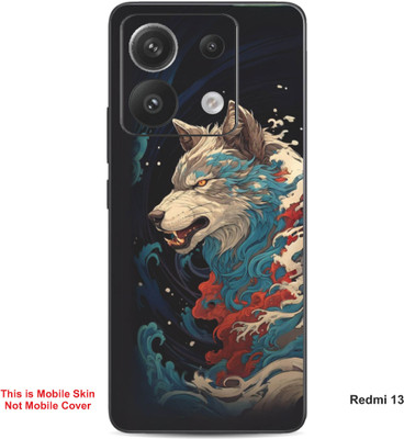 VYBE The Smart Choice Redmi 13 Wolf Embossed Mobile Skin(Sandrift 10)