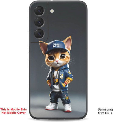 VYBE The Smart Choice Samsung S22 Plus Super Cat Embossed Mobile Skin(Gravel 7)
