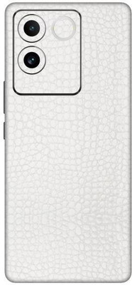 Vcare GadGets Vivo T2 Pro 5G Mobile Skin(White Textured Leather)