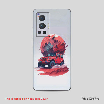 VYBE The Smart Choice Vivo X70 Pro Art Mobile Skin Mobile Skin(Silver Grey A8)