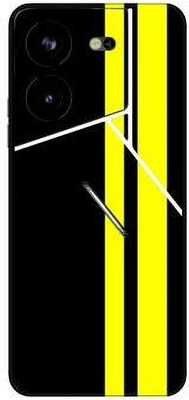 Vcare GadGets Pova 5 Pro (5G) Mobile Skin(Black & Yellow)