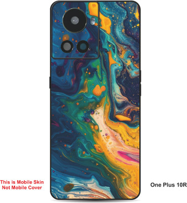 VYBE The Smart Choice One Plus 10R Art Embossed Mobile Skin(Denim A9)
