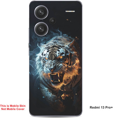 VYBE The Smart Choice Redmi 13 Pro Plus Tiger Embossed Mobile Skin(Congo Brow 9)
