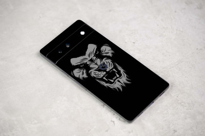 TJ CREATION Google Pixel 7a 5G Mobile Skin(Ulltra Super Annoyed Black Lion Skin With HighMatte Finish......)