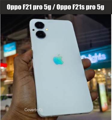 CoverbyDj Oppo F21 pro 5g to iphone converter Back Guard Mobile Skin(Silver - Logo)