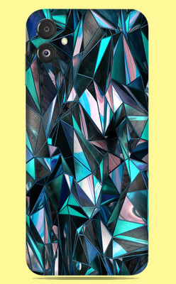 SkinoMania Samsung Galaxy F14 5G Mobile Skin(Multicolor polygon-blue)