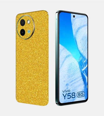 OggyBaba Vivo Y58 5g Mobile Skin(Golden Gliter)