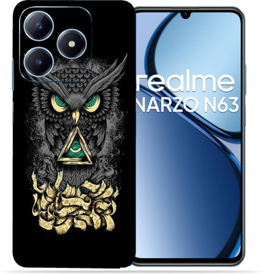 OggyBaba OggyBaba Realme Narzo N63 Mobile Skin(Black Angry Owl)