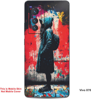 VYBE The Smart Choice Vivo X70 Art Embossed Mobile Skin(Gravel 12)