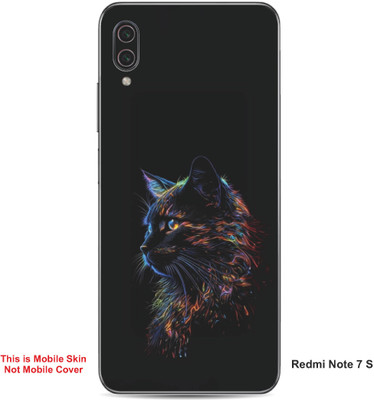 VYBE The Smart Choice Redmi Note 7 S Cat Embossed Mobile Skin(Baltic Sea 12)