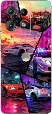 mehra Motorola Edge 50 Pro Anime Car 3D Premium Full Back & Side Coverage Theme Mobile Skin(Multicolor)
