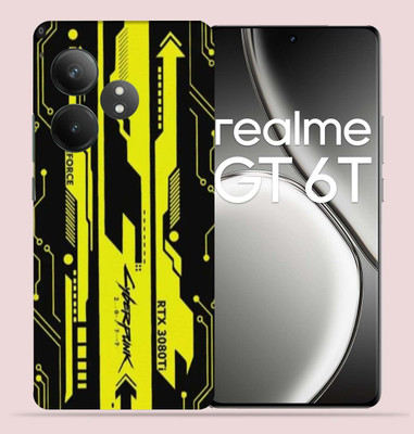 OggyBaba Realme GT 6T 5g,GT 6T 5g Mobile Skin(Cyberpunk Yellow Black)