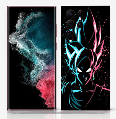 SkinoMania Samsung Galaxy S22 Ultra Mobile Skin(Super Goku Multicolor Mobile skin)