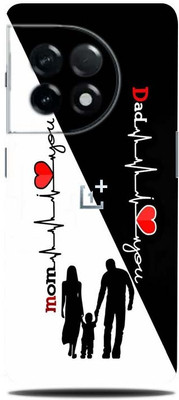 TJ CREATION OnePlus 11R 5G Mobile Skin(Ultra Super Mom Love Dad With High Matte Finish.)